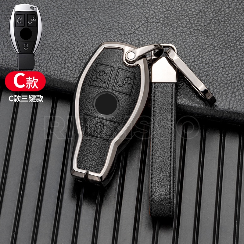 Bao Da Bọc Chìa Khóa Điều Khiển Từ Xa Cho Mercedes Benz C Class W205 E Class W212 A B S GLC GLA GLK