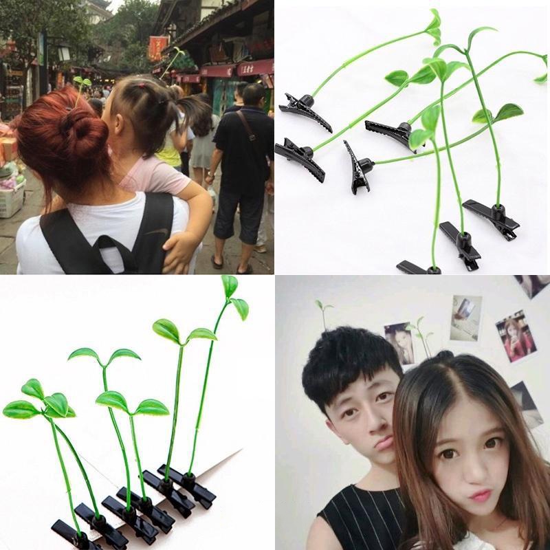 Kẹp Tóc Hình Ăng Ten &amp; Hoa Cỏ Dễ Thương Cho Bé
