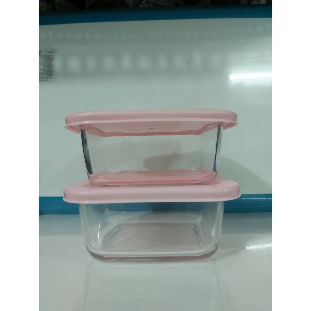 Set 2 hộp thủy tinh Luminarc dung tích 380ml