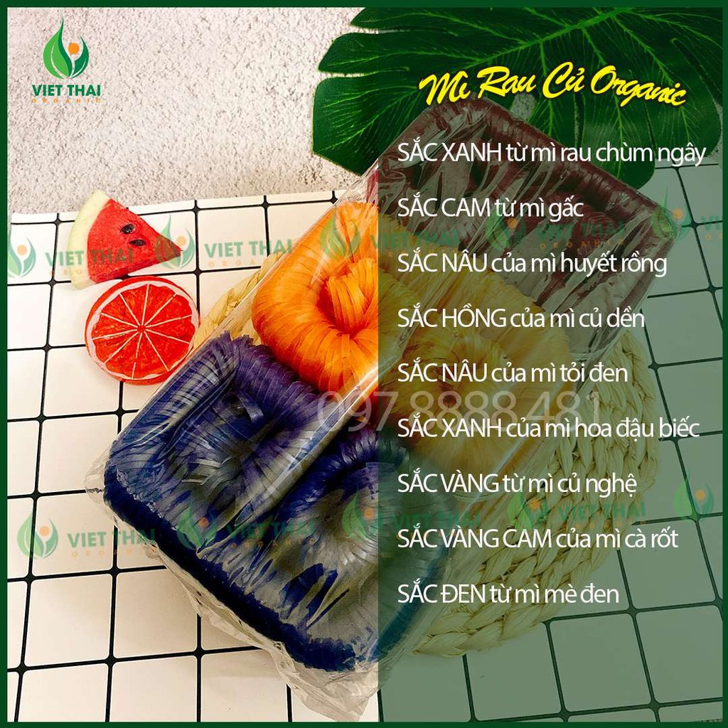 Mì Rau Củ [100% ORGANIC] Mì chũ rau củ ngũ sắc TỐT cho sức khoẻ, NGON - SẠCH | BigBuy360 - bigbuy360.vn