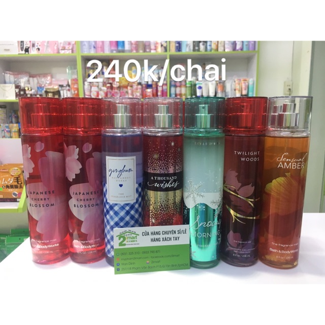 Nước hoa dưỡng da toàn thân-Body mist Bathandbodyworks | BigBuy360 - bigbuy360.vn