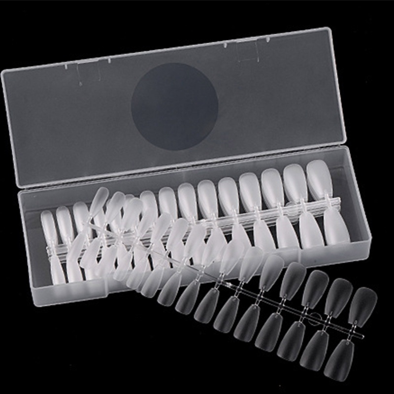 Hộp 270 Móng Tay Giả Ngắn Che Phủ Toàn Diện Dạng Nhấn