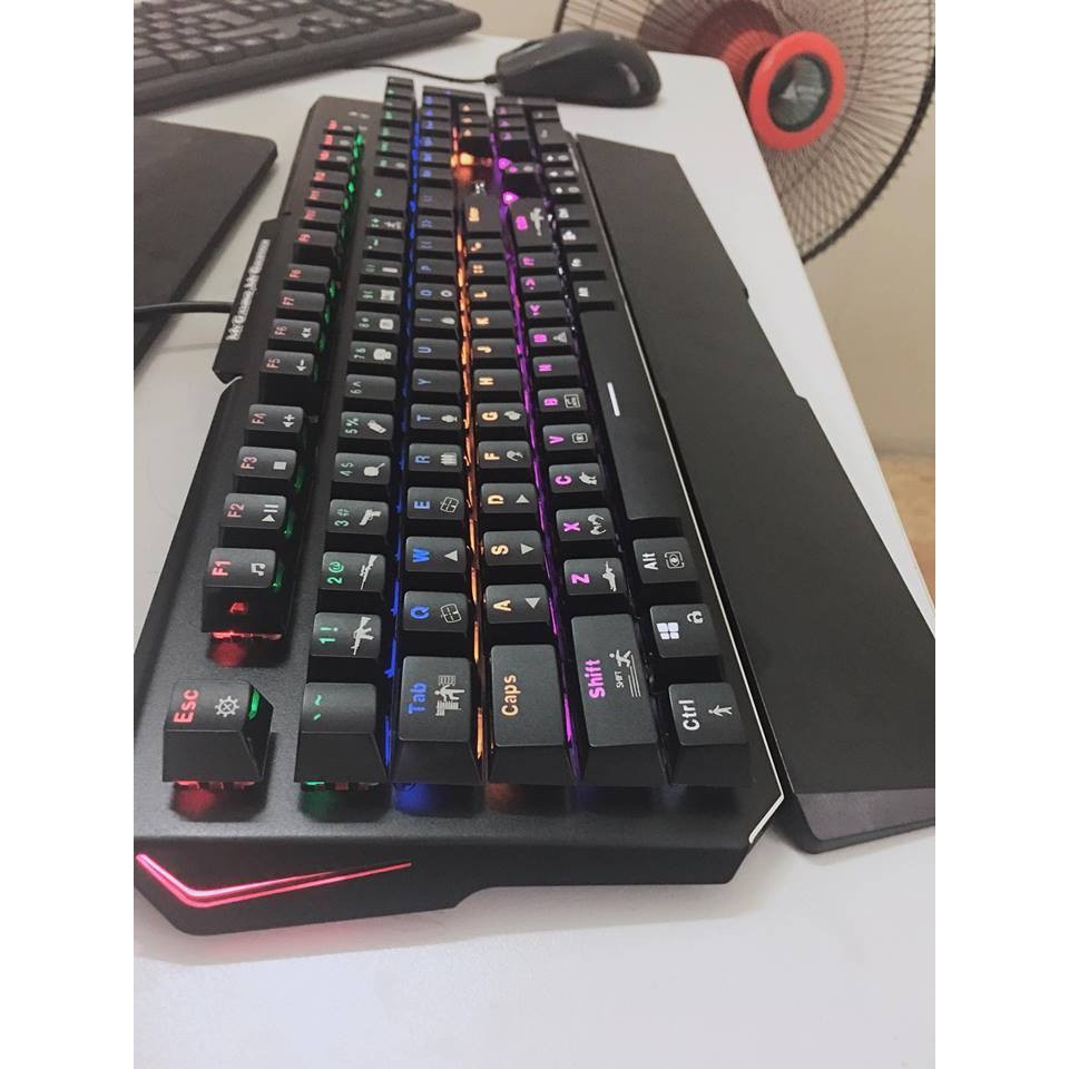 Bàn Phìm Cơ Chuyên Game Led 7 Màu Gold Tech LK-185 - PK Máy Tính | BigBuy360 - bigbuy360.vn