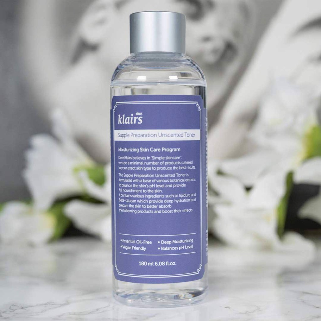 Nước hoa hồng Dear Klairs Supple Preparation toner 180ml