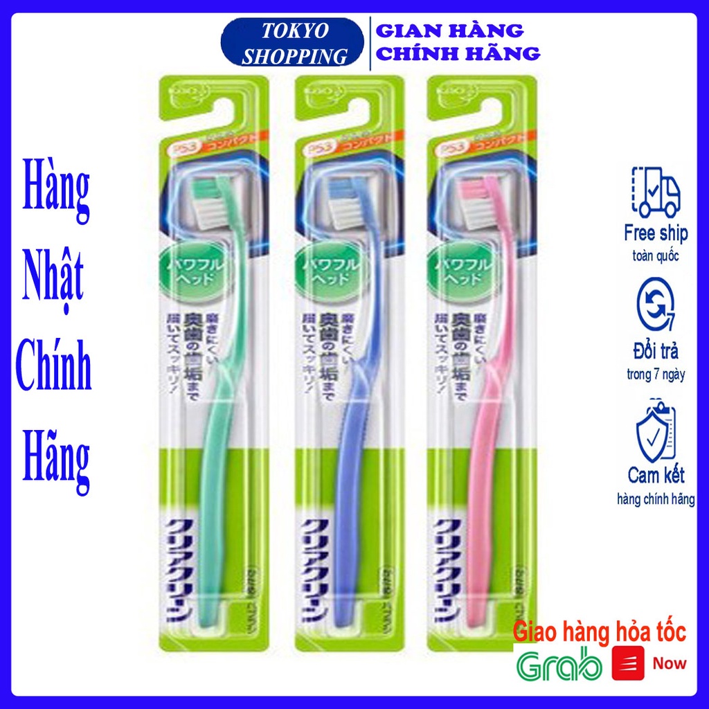 Bàn chải đánh răng người lớn Clear Clean KAO Hàng Nhật Nội Địa