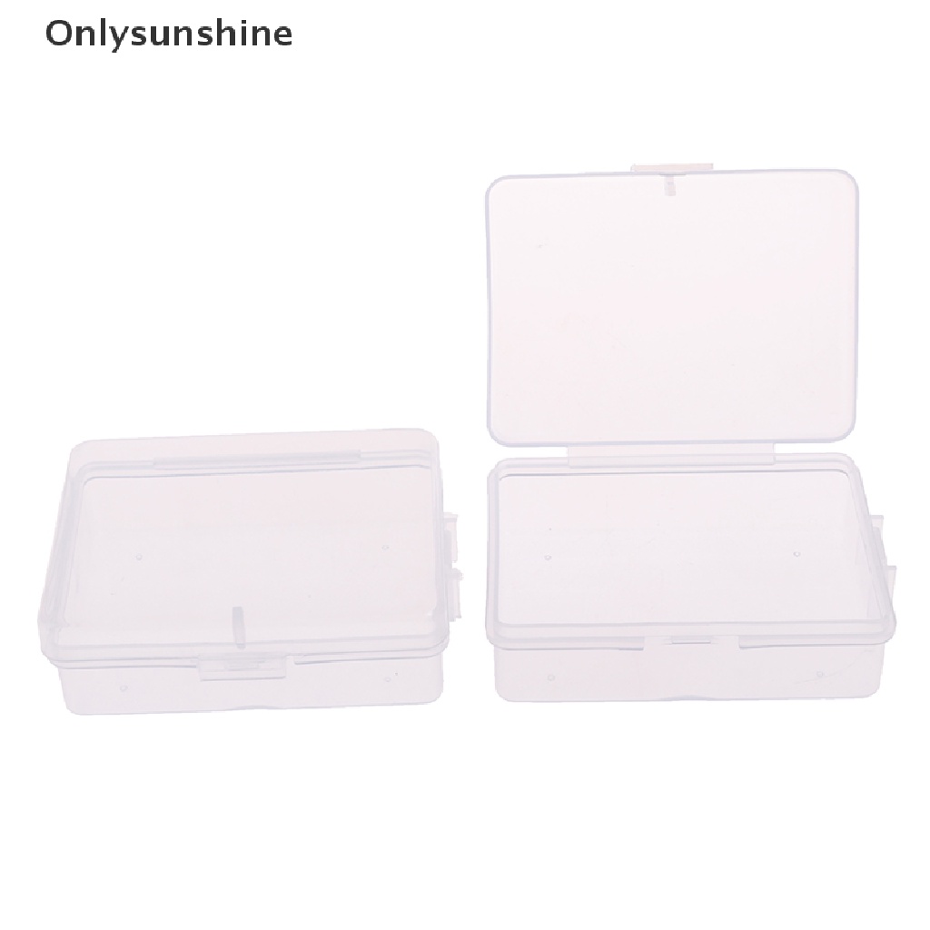 &lt; Onlysunshine &gt; Bộ 10 Hộp Nhựa Trong Suốt Hình Chữ Nhật