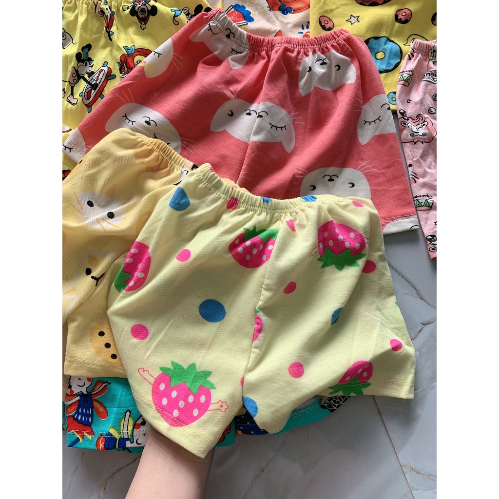 Quần chục đùi cotton cho bé từ 6-18kg, quần chục 100% cotton co dãn 4 chiều cho bé từ sơ sinh đến 5 tuổi