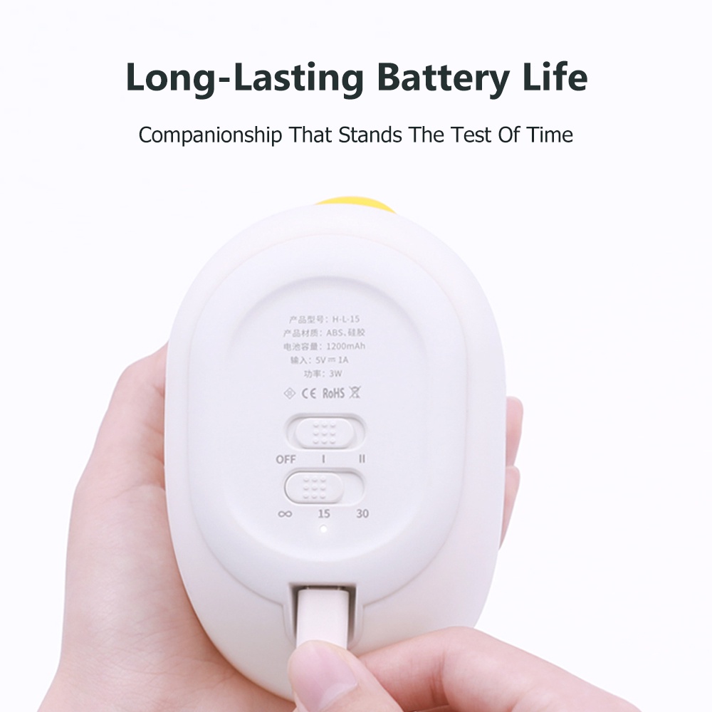Xiaomi Youpin Đèn Ngủ LED 3 Bóng Silicone Dạng Bóp Hình Vịt Dễ Thương Trang Trí Phòng Ngủ Trẻ Em