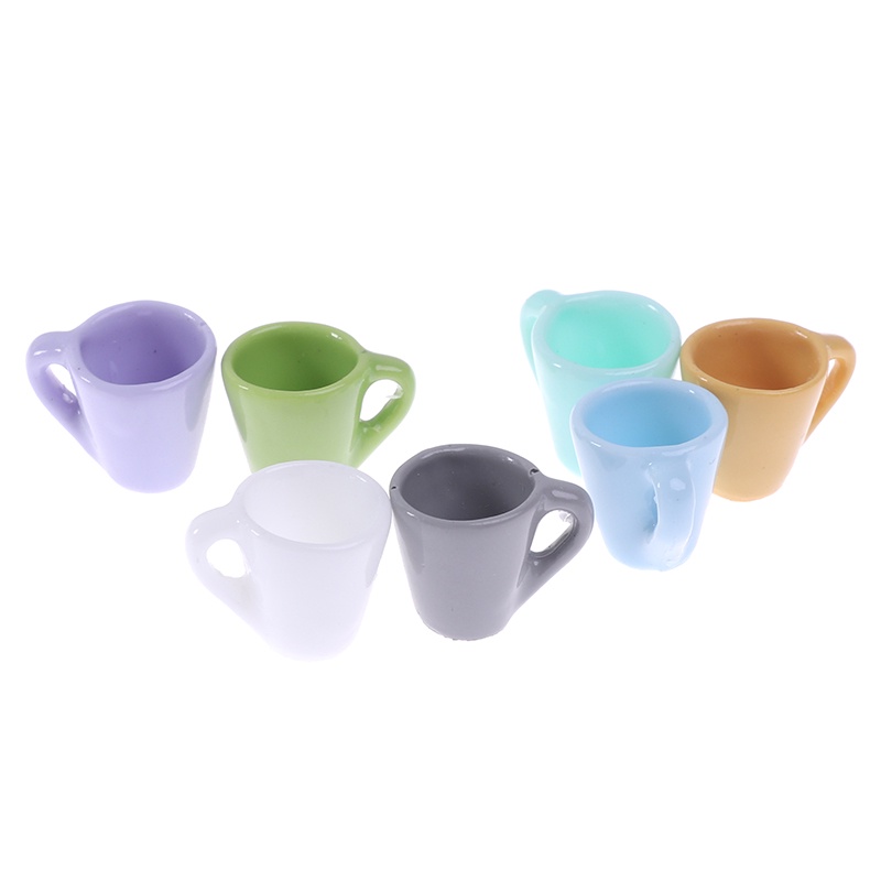 Bộ 10 Ly Nước Mini Tỉ Lệ 1: 12 Dùng Để Trang Trí Nhà Búp Bê