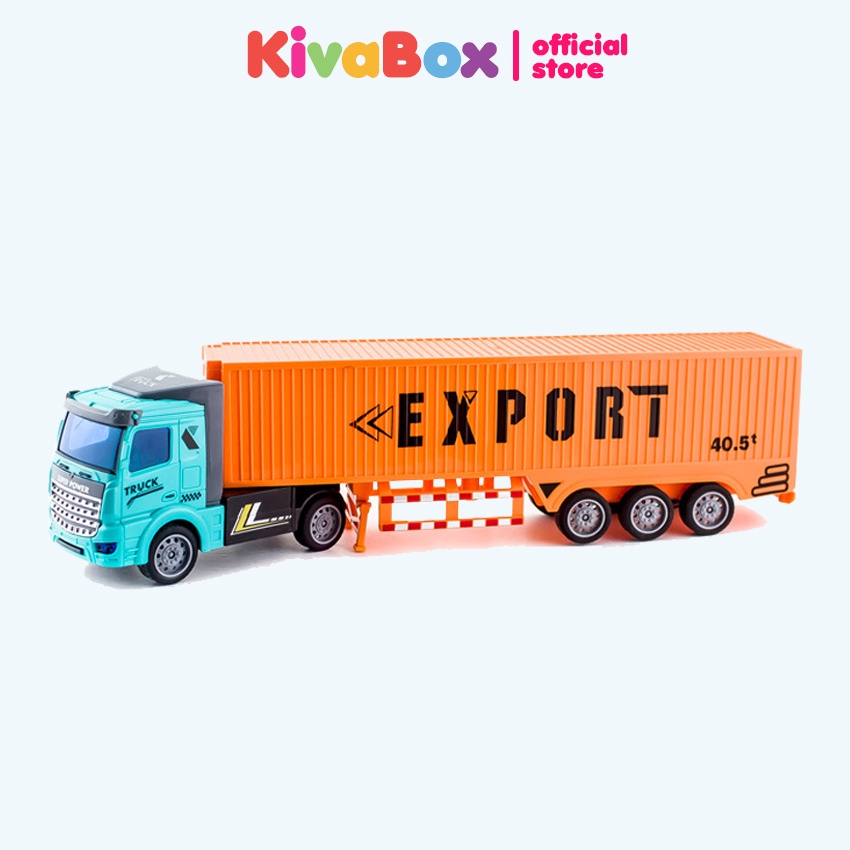 Xe container đồ chơi trẻ em KIVABOX, kích thước lớn, siêu bền bỉ và an toàn cho trẻ