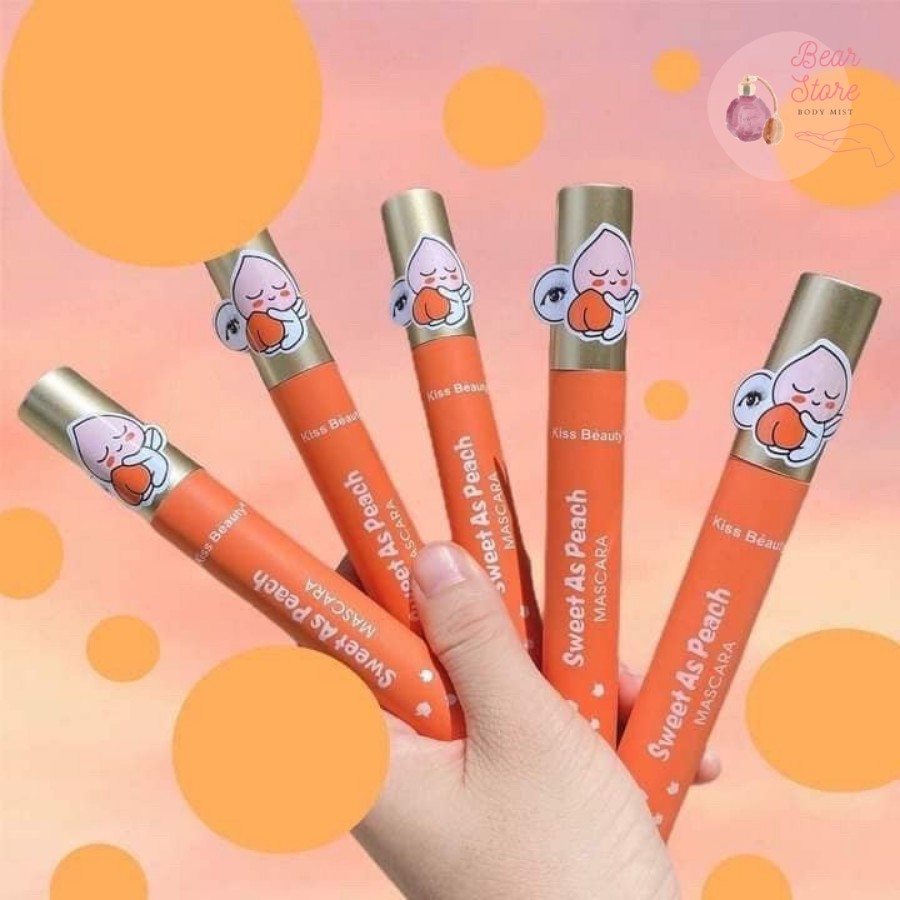 Mascara Chuốt Mi Trái Đào Kiss Beauty & Iman Of Noble Hàng Nội Địa Trung Siêu Dễ Thương Giúp Mi Cong Đẹp Tự Nhiên 20gram