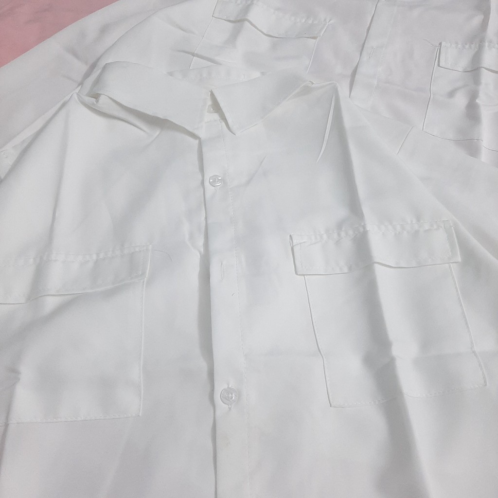 Áo sơ mi đi học TAY DÀI nữ SAM CLO phong cách ulzzang form freesize dáng rộng unisex mặc cặp, nhóm, couple TRƠN