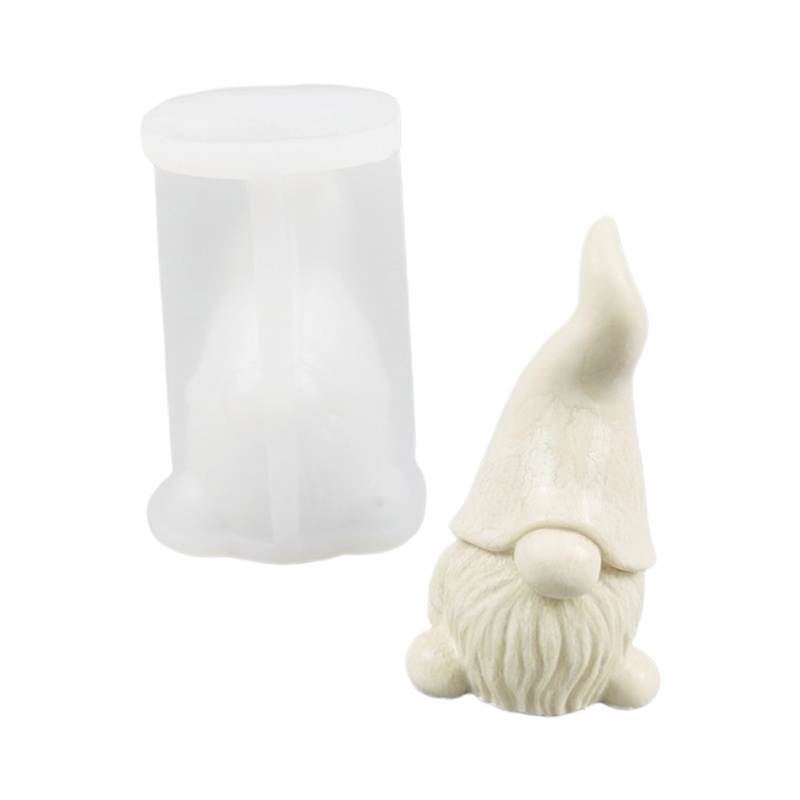 Khuôn Làm Nến / Xà Phòng Hình Ông Già Noel / Chú Lùn 3D DIY
