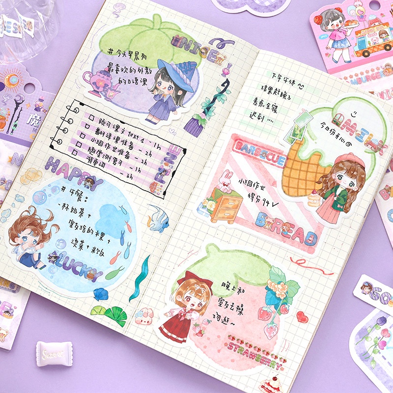 Bộ 2 Tấm Hình Dán Chữ Tiếng Anh Mhamm