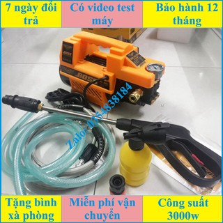 Máy rửa xe áp lực cao BOSS - 3000W (kèm bình tạo bọt tuyết)