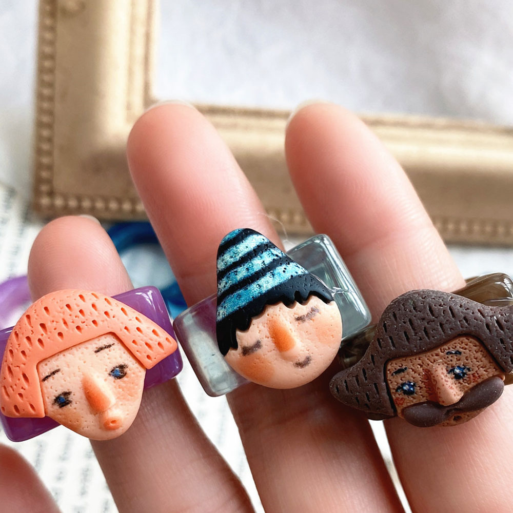 Nhẫn Đeo Tay Họa Tiết Hoạt Hình Thời Trang Hàn Quốc 2021