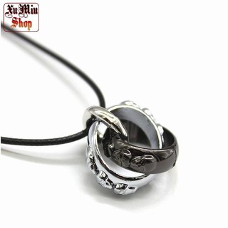 Vòng cổ nam mặt nhẫn khắc đầu lâu XM05