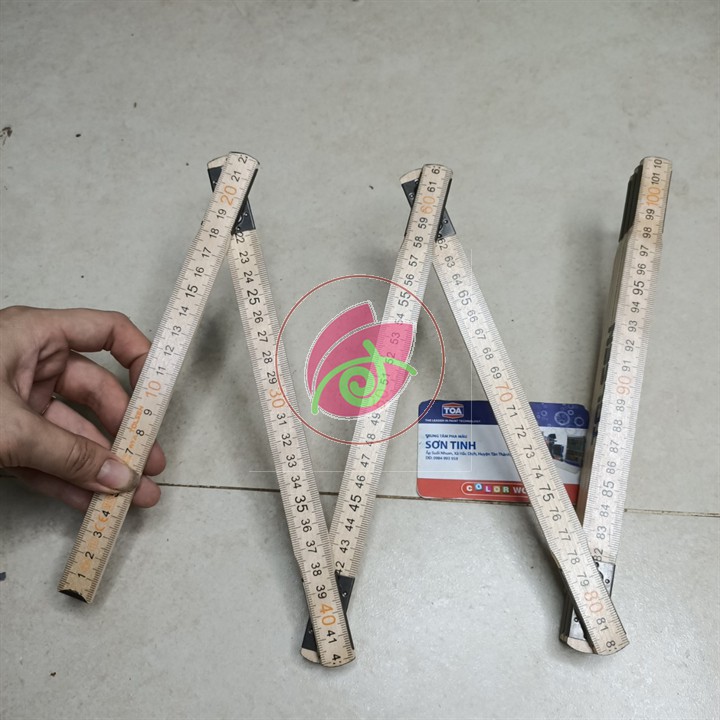 35046 thước xếp gỗ 2m tolsen