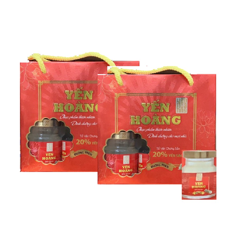 Hộp yến sào Hoàng 20% yến 6 lọ x 70ml