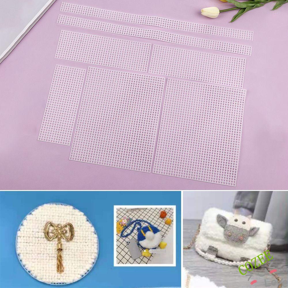 COZEE Knitting Assistant Grid Plate White Woven Material Knitted Piece Accessories Assistant DIY Variety for Weaving Bags
