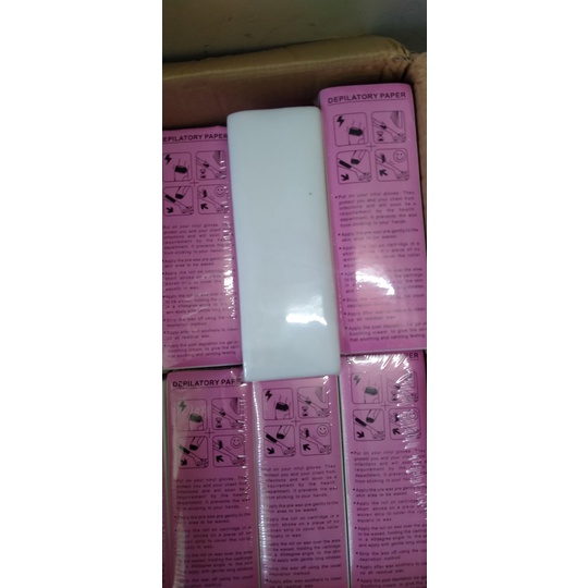 Giấy Wax Lông 100 Tờ - Miếng Wax Triệt Lông Chân Tay Nách Depilatory Paper