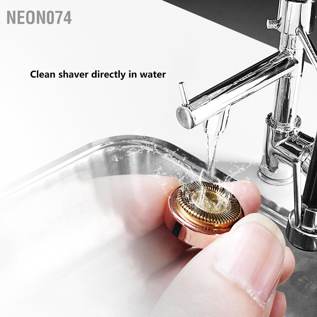 Neon074 Hair Remove Eyebrow Trimmer 2 In1 Remover Thiết bị tẩy lông di động trên cơ thể