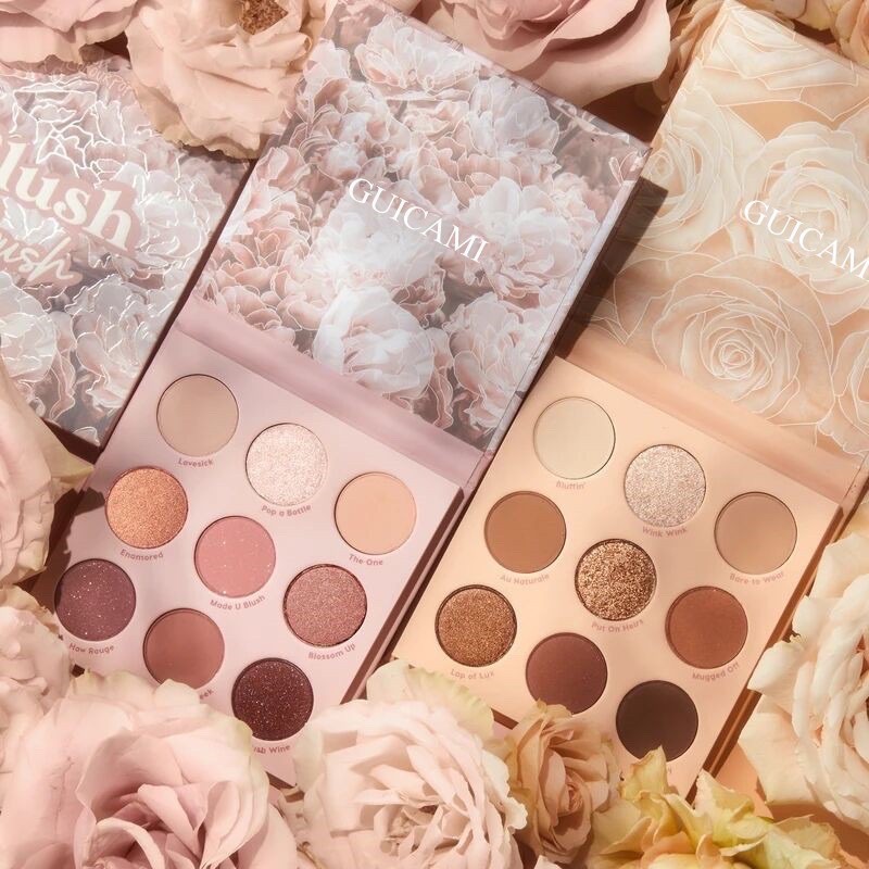 Bảng mắt GUICAMI Bare Mood và Blush Crush