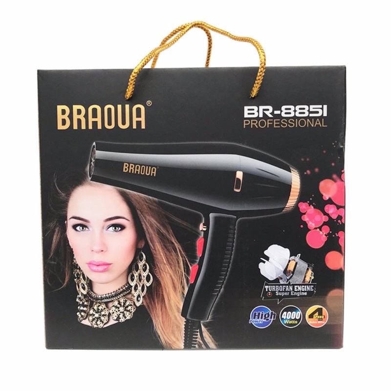 Máy sấy tóc BRAOUA công suất lớn 4000w