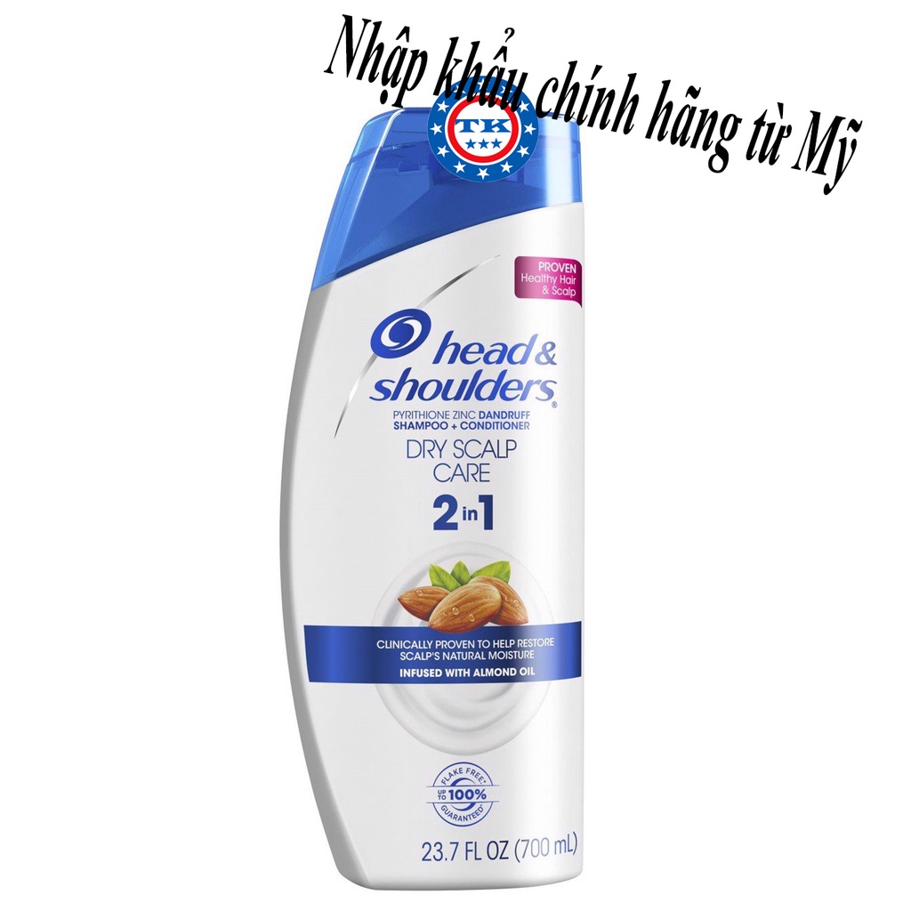 Dầu gội và xả Head & Shoulders Dry Scalp Care 2in1- 950ml - Mỹ