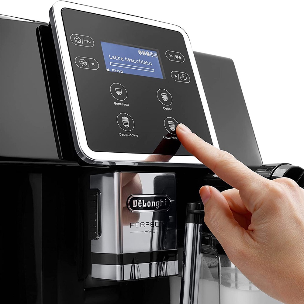 Máy Pha Cà Phê Tự Động Delonghi Perfecta Evo ESAM 420.40.B Made in Rumania