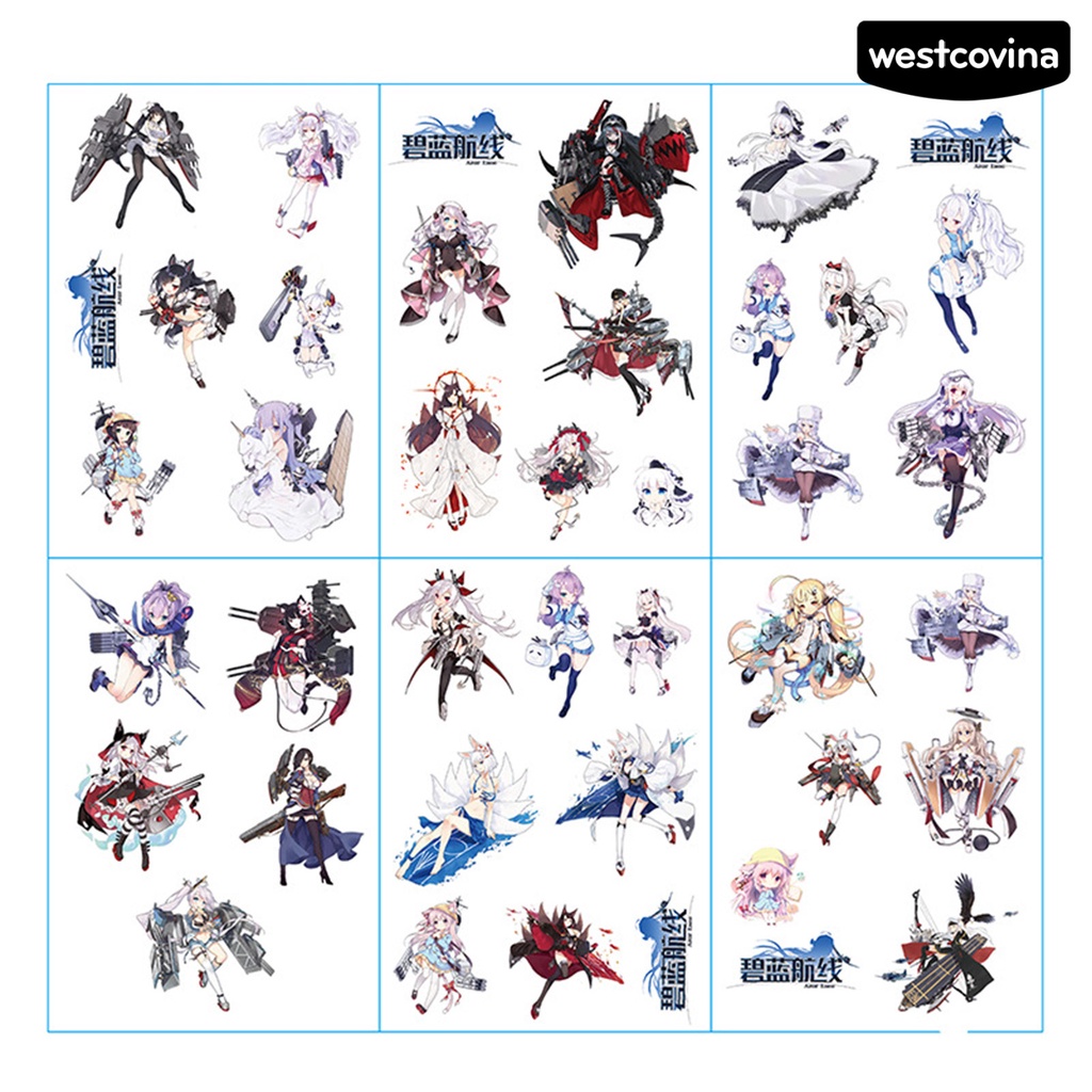 [Hot]✍Set 6 Mô Hình Nhân Vật Trong Game Azur Lane Slayer