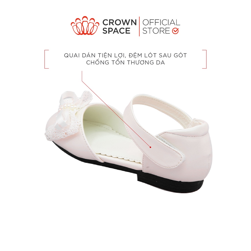 Giày Búp Bê Bé Gái Đi Học Đi Chơi Crown Space UK Ballerina Trẻ Em Cao Cấp CRUK3027- PHIÊN BẢN CAO CẤP PREMIUM