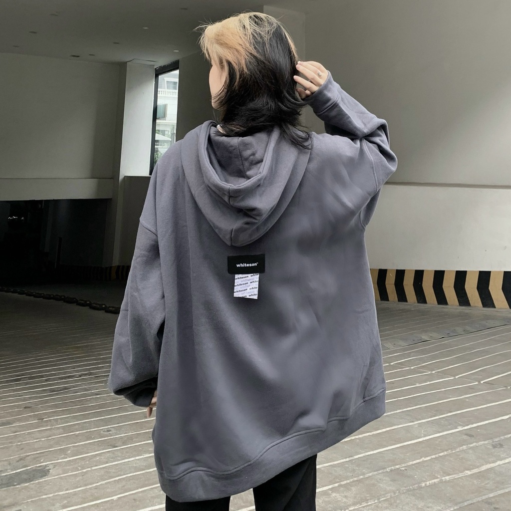 HOODIE FULLZIP "STORY" SOLID GRAY | BigBuy360 - bigbuy360.vn