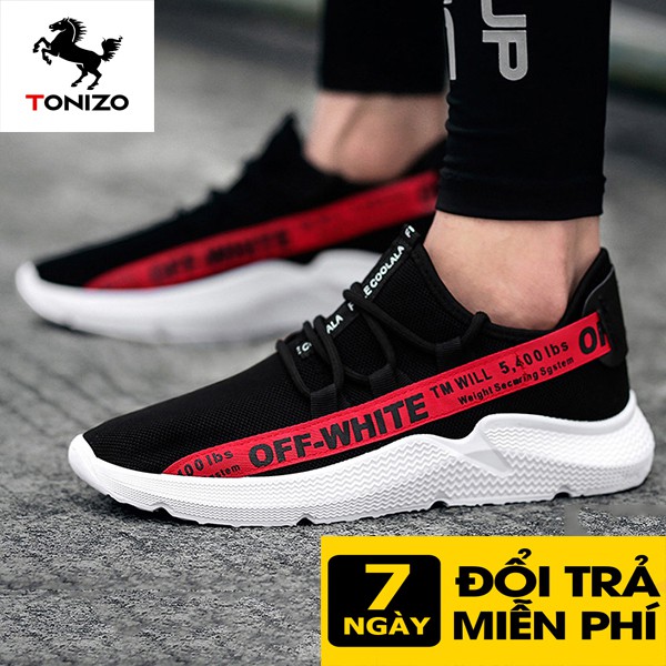 Giày thể thao nam Giày Sneakers nam Tonizo ODN đế cao 3cm, trắng công tử hottrend