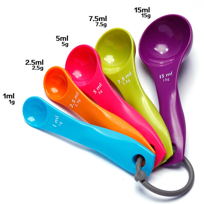 Hl Set 5 Muỗng Đo Lường Đa Năng Tiện Dụng