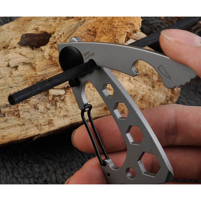 [ EDC 08 ] Móc khóa đa năng bằng thép không gỉ