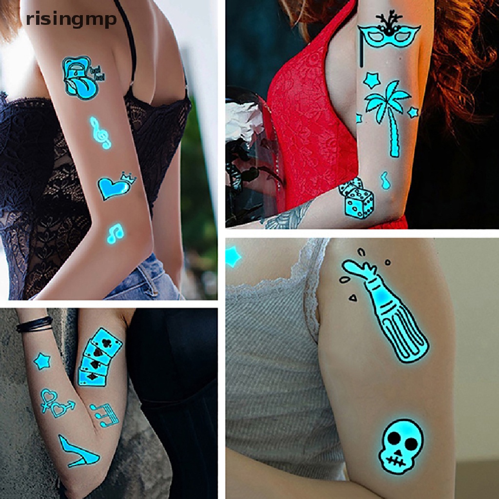 Hình Xăm Dán Phát Sáng Quyến Rũ Cho Lễ Hội / Tiệc Tùng ♨Hot