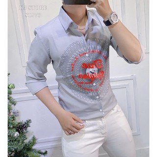ÁO SƠ MI EVISU IN TIA CAO CẤP CHÍNH HÃNG K3 STORE ( S1973 / S1978 / S2021 )