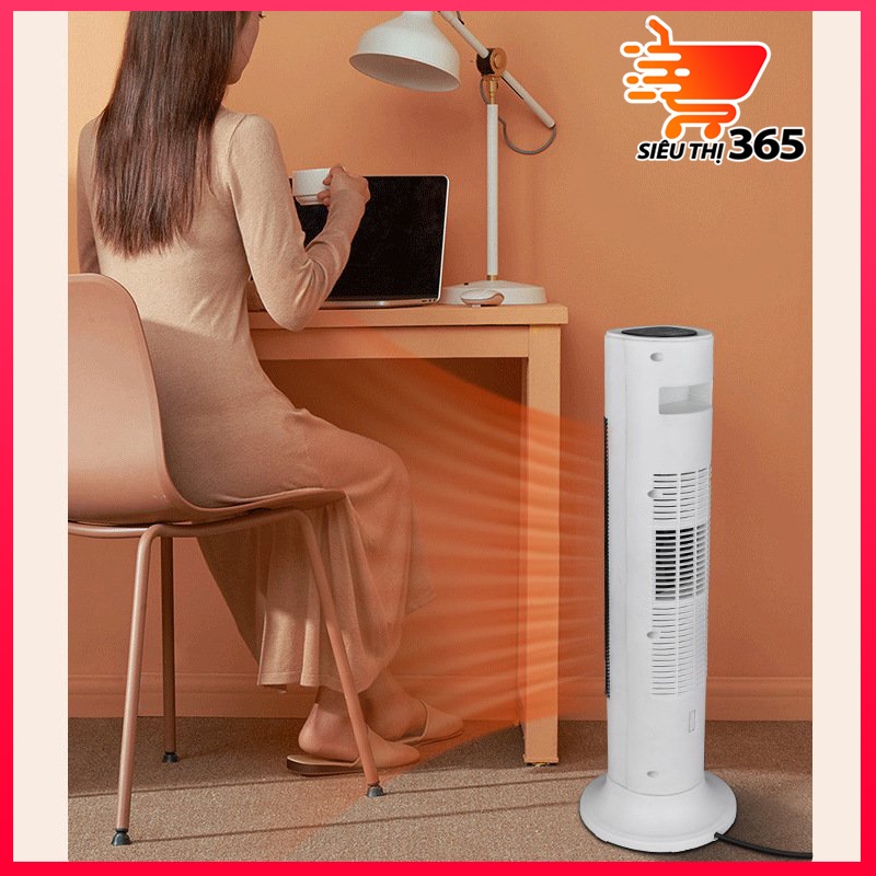 Máy sưởi ấm_quạt sưởi ấm,máy sưởi gốm_Điều khiển từ xa_dáng đứng cao cấp -Ấm áp - An toàn - Đầu xoay góc rộng đa năng
