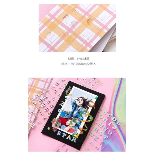 HAI TẤM LETTER STICKER ĐỘC ĐÁO