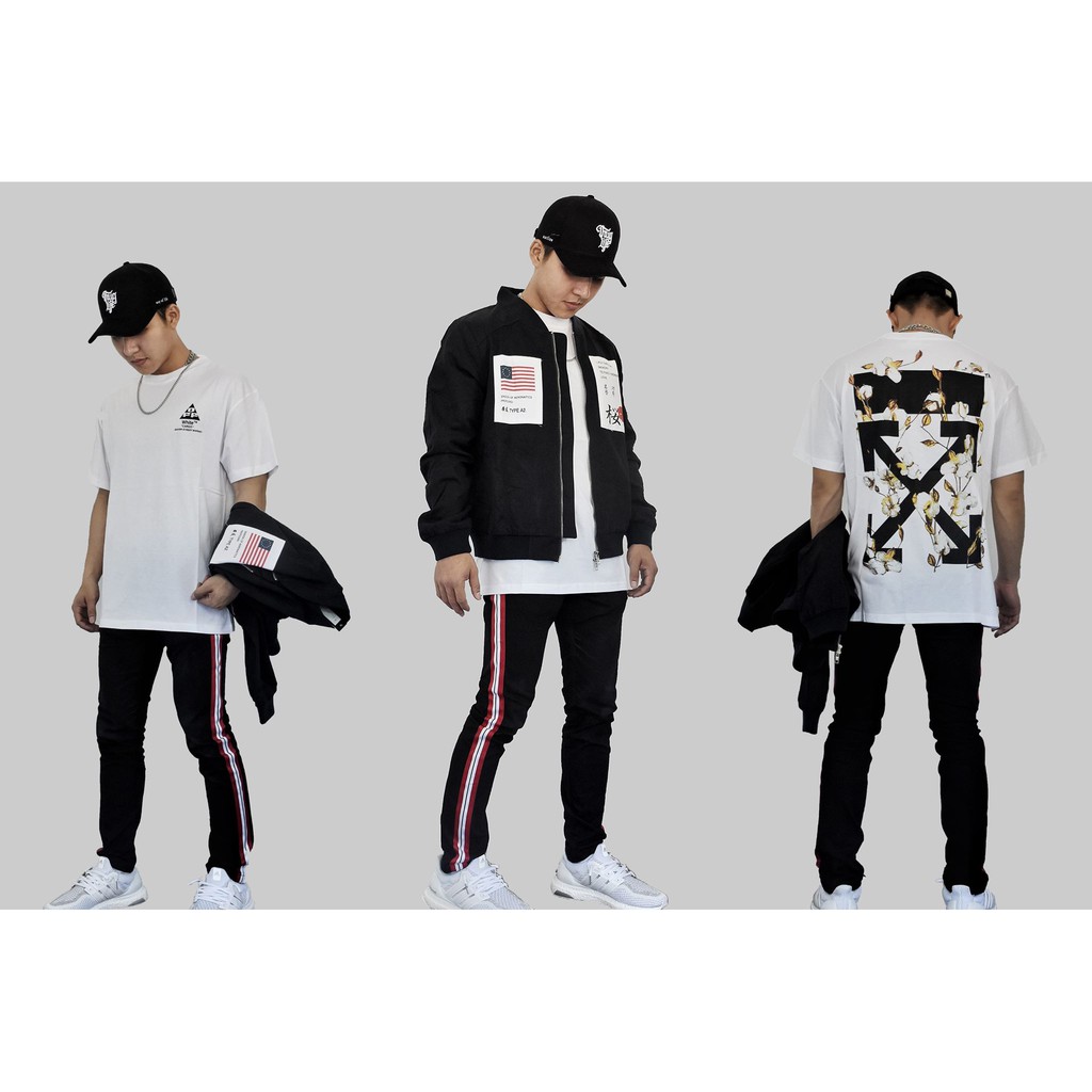 Áo thun offwhite oversize streetwear