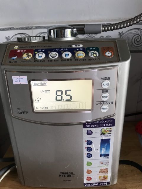 Máy lọc nước điện giải ion kiềm National TK 7700 của Nhật Bản