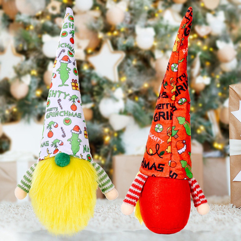Búp Bê Nhồi Bông Hình Ông Già Noel Trang Trí Giáng Sinh