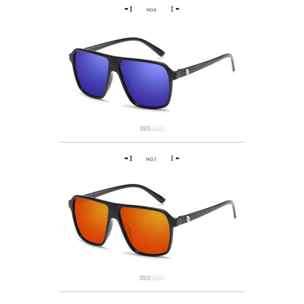 Kính Râm SAMJUNE Trang Trí Hình Đầu Lâu Gọng Vuông Kiểu Steampunk Cổ Điển Cho Nam