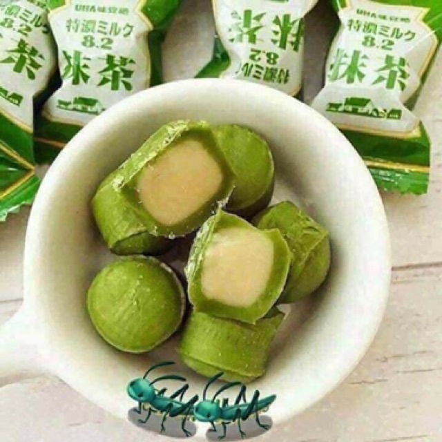 Kẹo Trà Xanh Sữa UHA 80gr Nhật Siêu Ngon