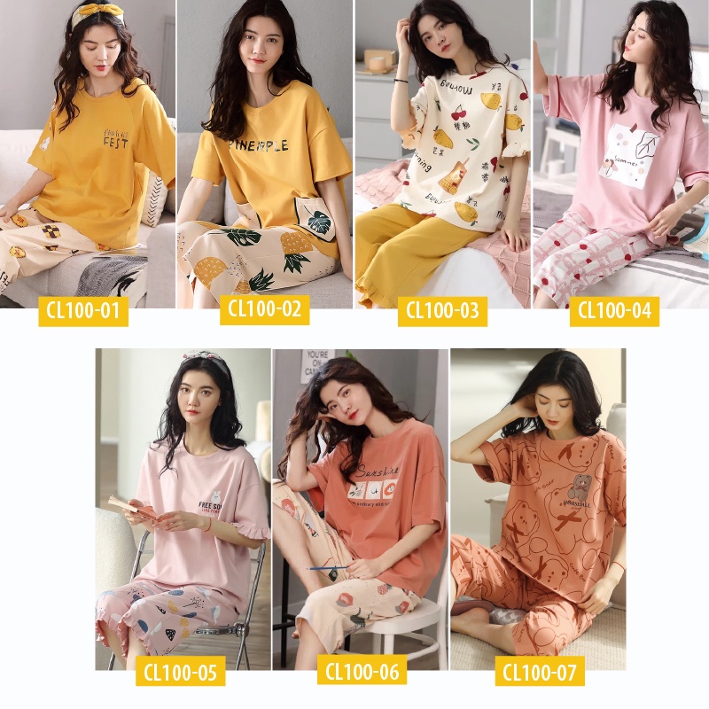 [100% COTTON] Bộ Mặc Nhà Nữ Lửng Cotton Mùa Hè (Video + Ảnh Thật)