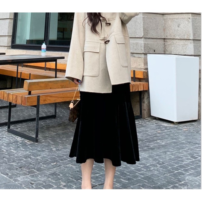 Chân Váy Bầu Xinh CVB62 nhung dài