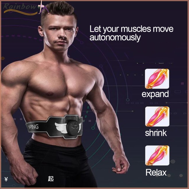Đai Nịt Bụng Bằng PU ABS Điện Tử Có Thể Điều Chỉnh Kích Thích Cơ Bụng Giảm Cân