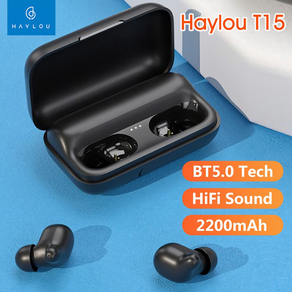 [Mã 2404EL10K giảm 10K đơn 20K] Tai Nghe Bluetooth Haylou T15 Hàng Chính Hãng - SmartLink Bảo Hành 12 Tháng 1 đổi 1