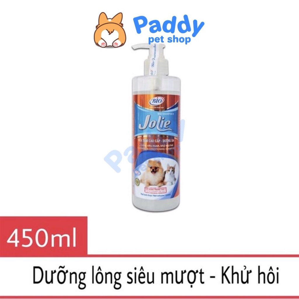 Sữa Tắm Bio-Shampoo 4 Jolie Dưỡng Lông Da Cho Chó Mèo (450ml)